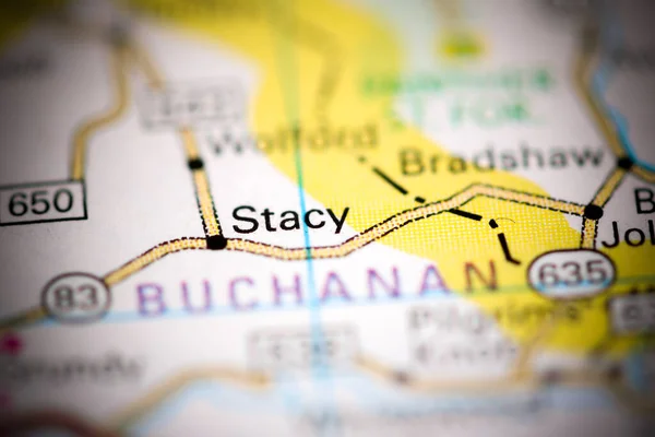 Stacy Virginia Eeuu Mapa Geográfico — Foto de Stock