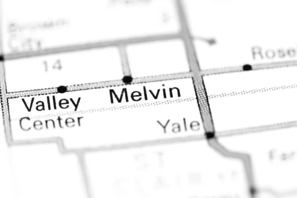Melvin Michigan Usa Map — Stock Photo, Image