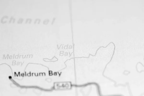 バイダルベイ 地図上のカナダ — ストック写真