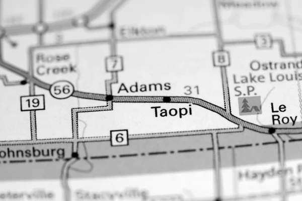 Taopi Iowa Eeuu Mapa — Foto de Stock