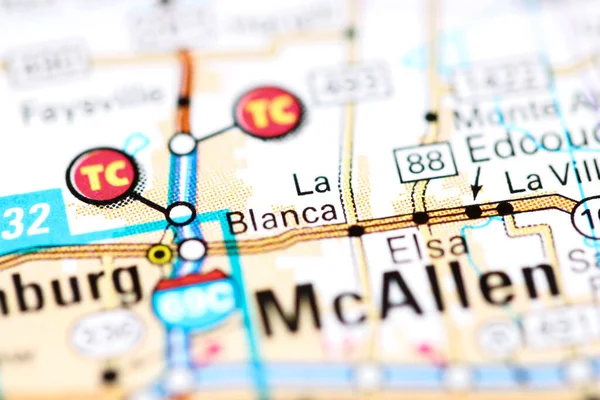 Blanca Texas Eeuu Mapa — Foto de Stock