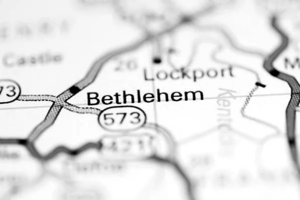 Betlejem Kentucky Stany Zjednoczone Mapie Geograficznej — Zdjęcie stockowe