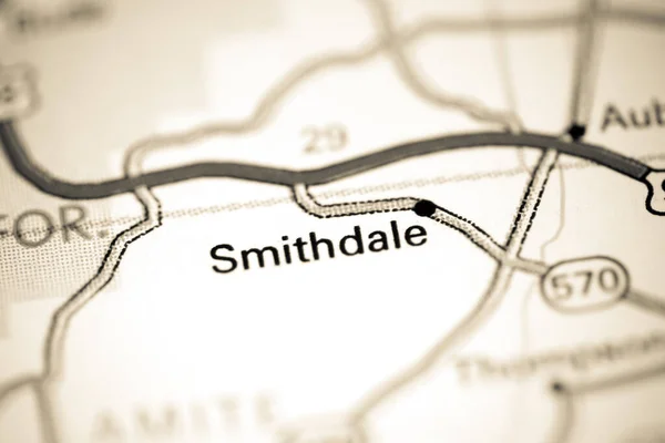 スミスデールだ ミシシッピ州 地図上のアメリカ — ストック写真