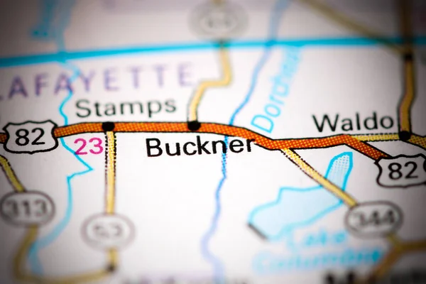 Buckner Alabama Eua Sobre Mapa — Fotografia de Stock