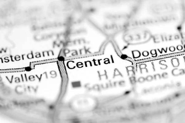 Central Indiana Usa Geography Map — Stock Photo, Image