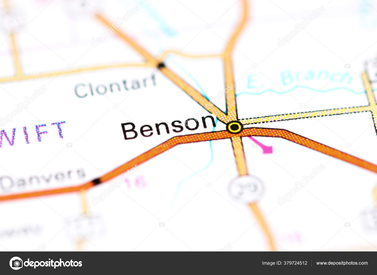 Benson Minnesota Usa Map — Stock Photo © aliceinwonderland2020 379724512
