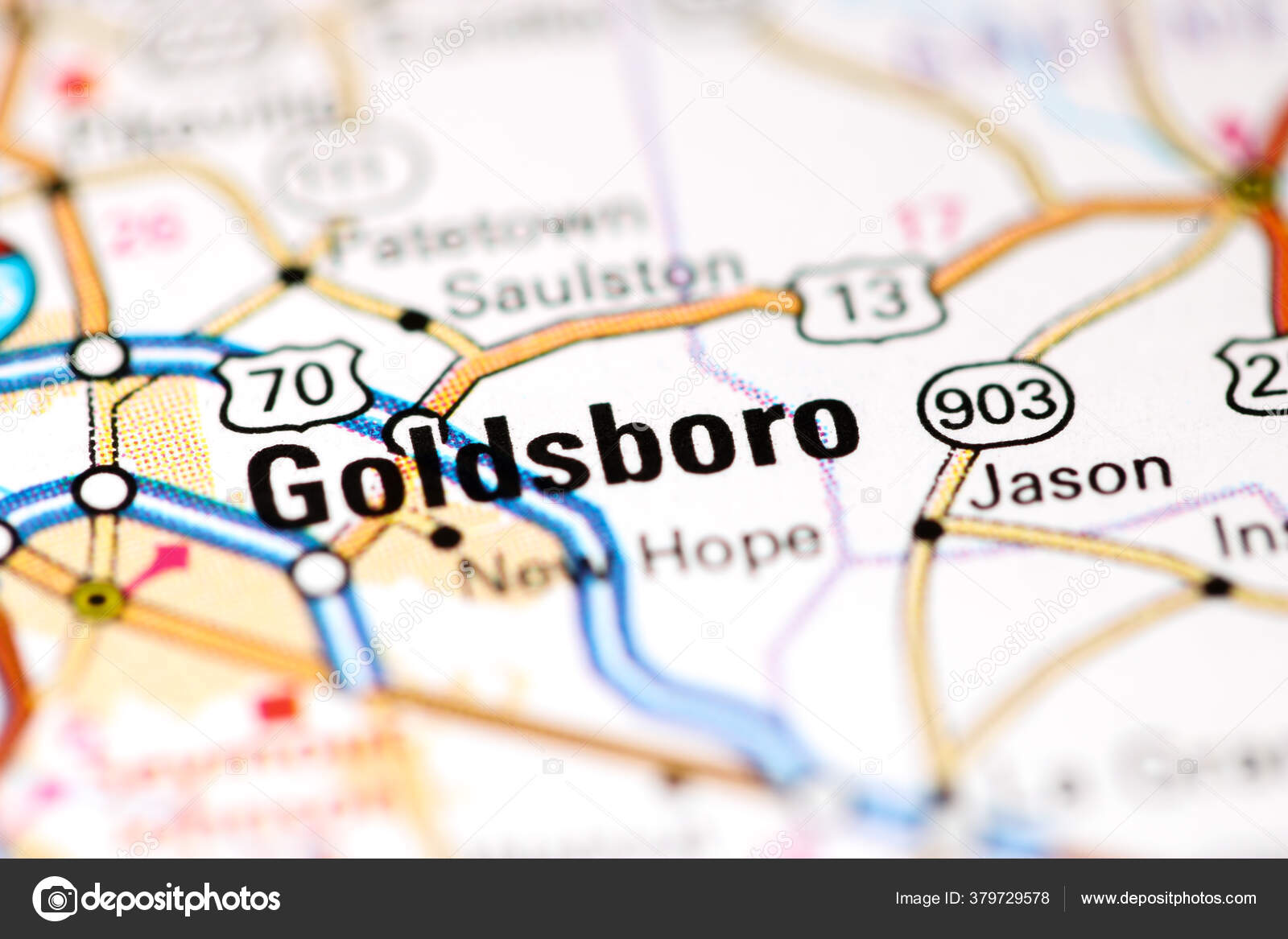 Goldsboro North Carolina Usa Map Stock Photo by ©aliceinwonderland2020 