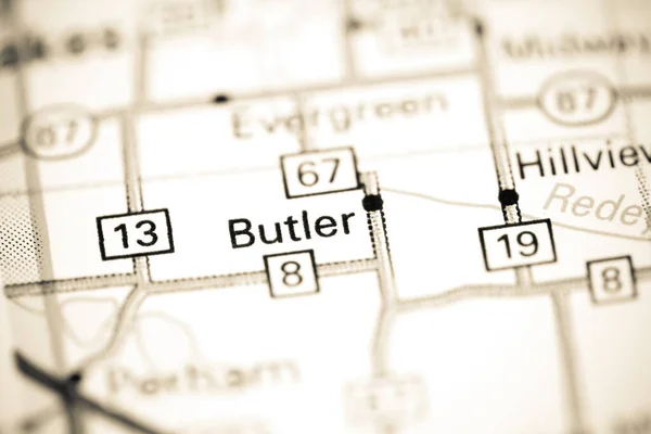 Butler Minnesota Eeuu Mapa — Foto de Stock