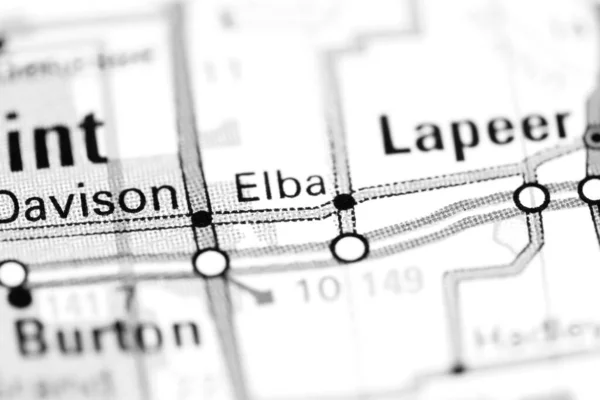 Elba Michigan Eeuu Mapa —  Fotos de Stock