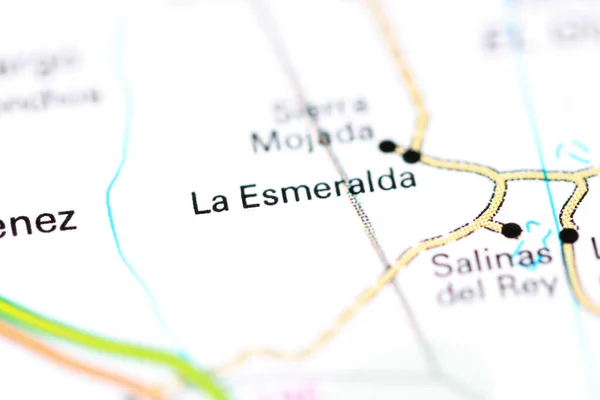 Esmeralda México Sobre Mapa — Fotografia de Stock