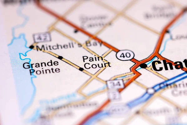 Pain Court Canada Map — Stock Photo, Image