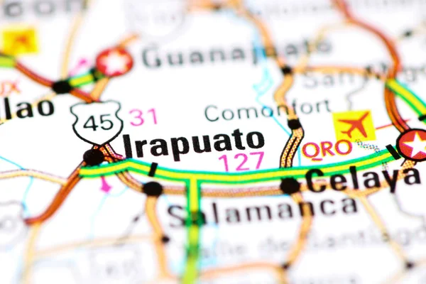 Irapuato. Mexico on a map