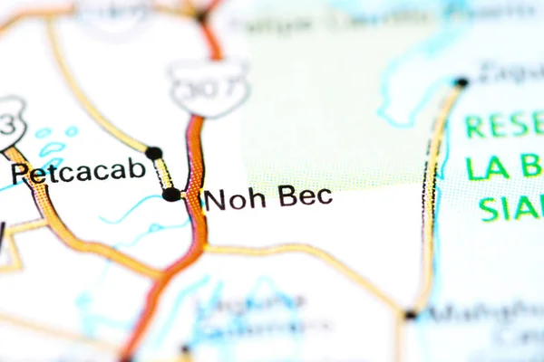 Noh Bec. Mexico on a map