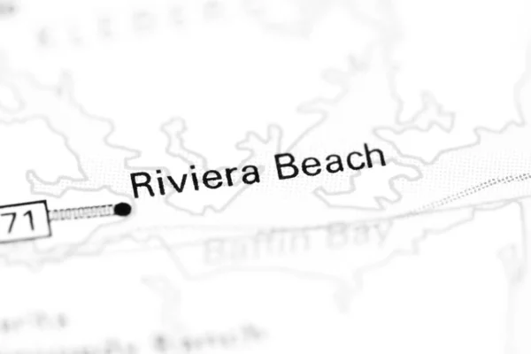 Riviera Beach Texas Eeuu Mapa — Foto de Stock