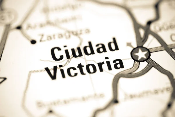 Ciudad Victoria. Mexico on a map