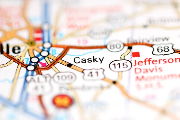 Casky Kentucky Usa Geography Map — Stock Photo, Image