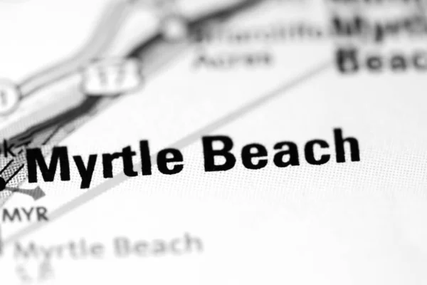 Myrtle Beach Augusta Eeuu Mapa — Foto de Stock