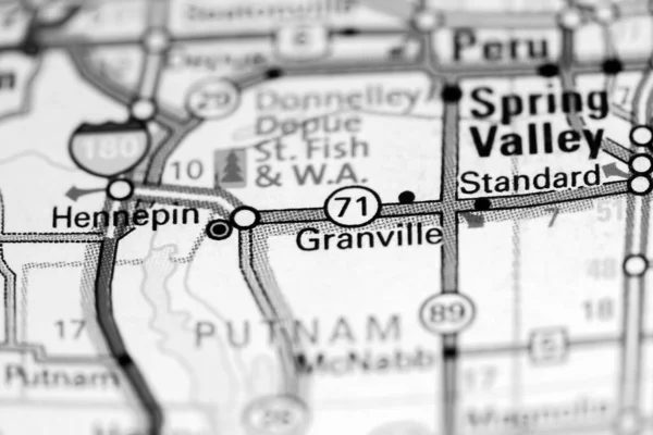 Granville Illinois Eeuu Mapa —  Fotos de Stock