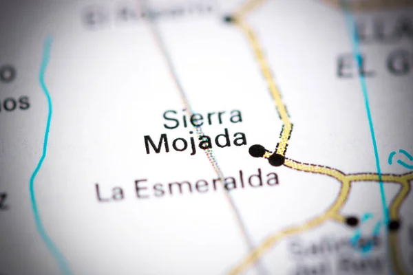 Sierra Mojada México Mapa — Foto de Stock