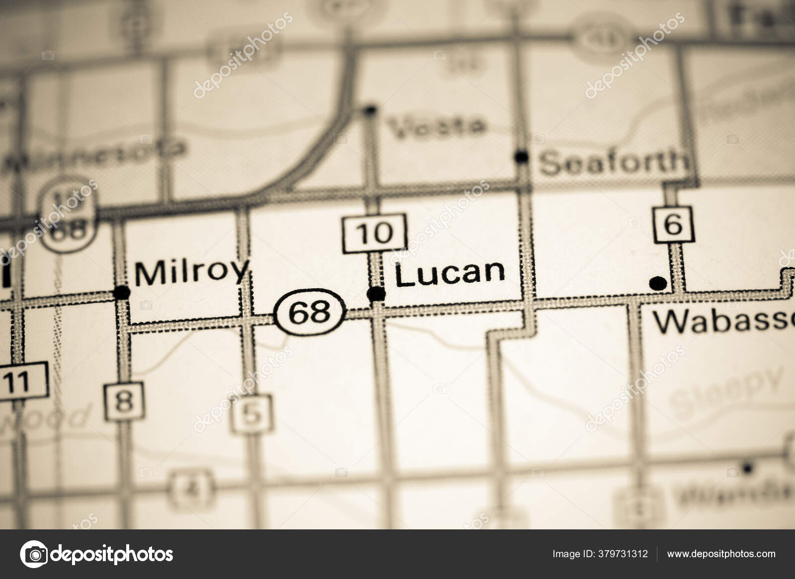Lucan Minnesota Usa Map Stock Photo by ©aliceinwonderland2020 379731312