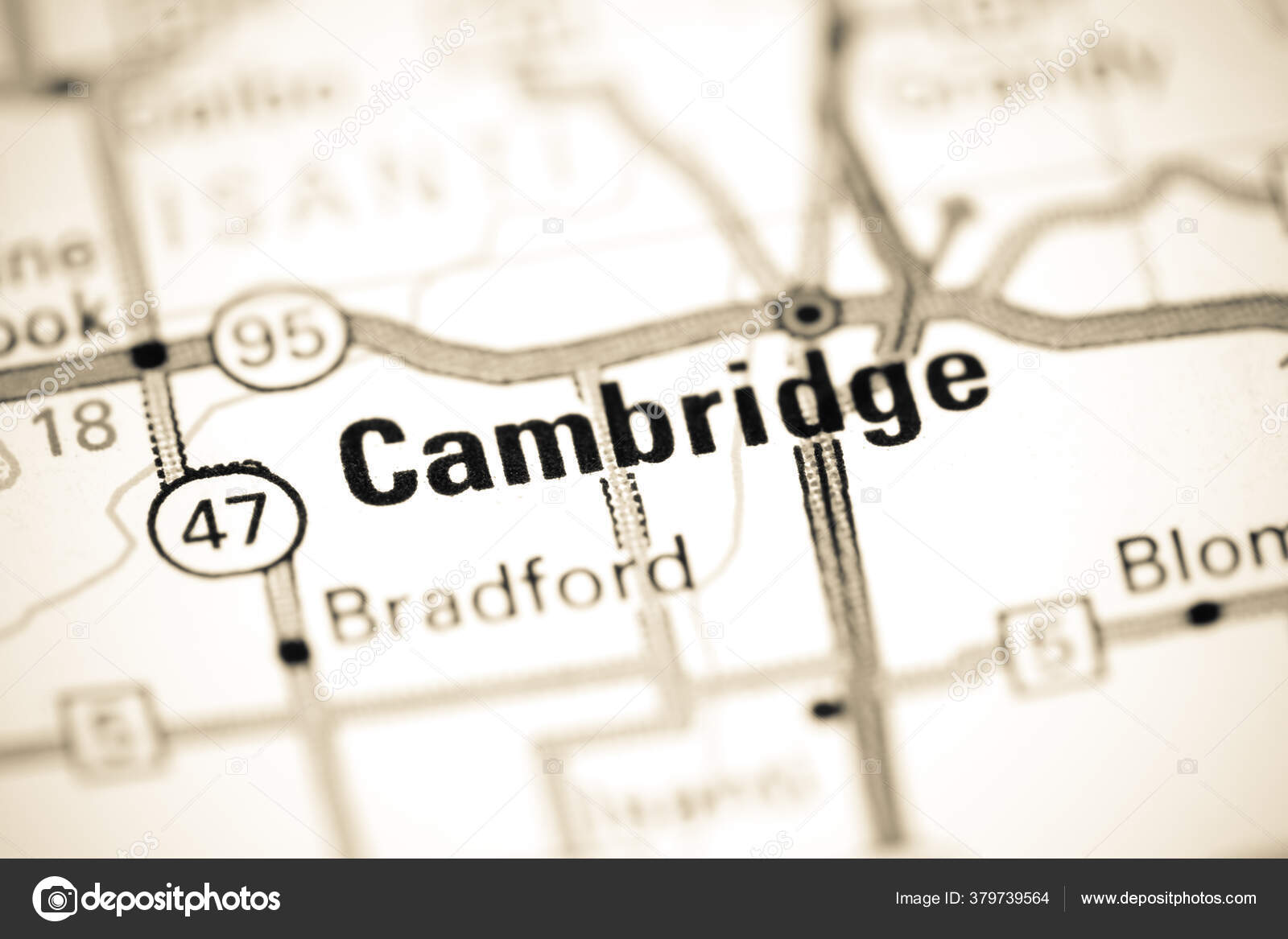 Cambridge Minnesota Usa Map Stock Photo by ©aliceinwonderland2020 379739564