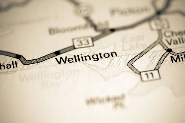 Jestem Wellington Kanada Mapie — Zdjęcie stockowe