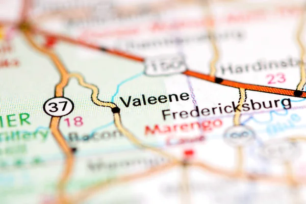 Valeene Indiana Usa Geography Map — Stock Photo, Image