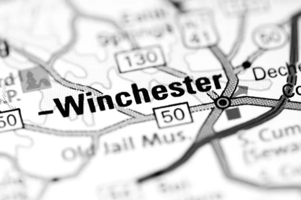 Winchester Tennessee États Unis Sur Une Carte — Photo