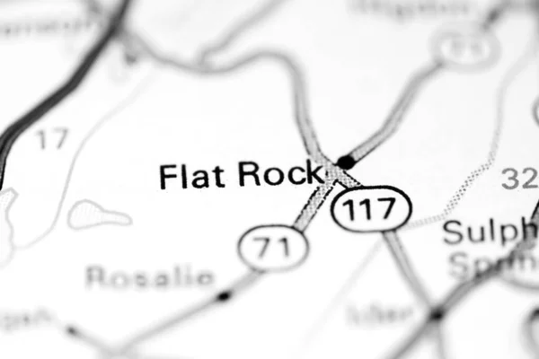 Flat Rock Alabama Eeuu Mapa —  Fotos de Stock