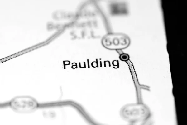 Paulding Mississippi Usa Auf Einer Karte — Stockfoto