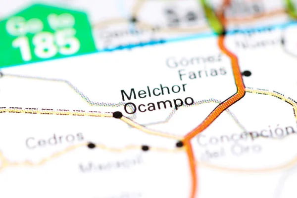 Melchor Ocampo México Mapa — Foto de Stock