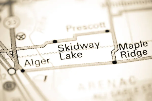Skidway Lake Michigan Eeuu Mapa — Foto de Stock