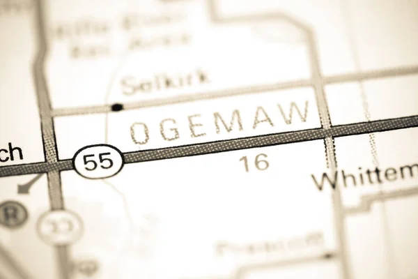Ogemaw Michigan Eeuu Mapa — Foto de Stock
