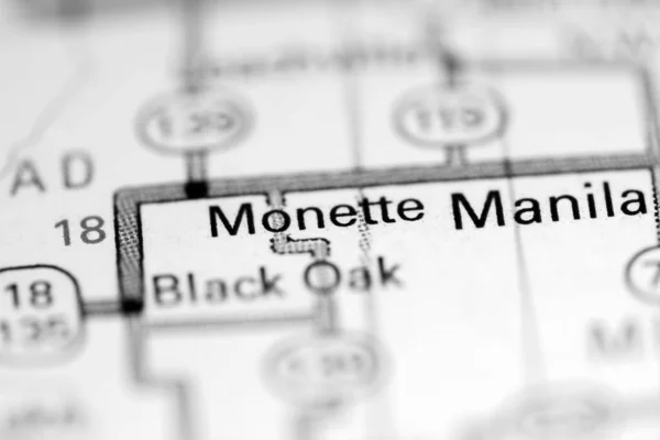 Monette Arkansas Usa Mapě Geografie — Stock fotografie