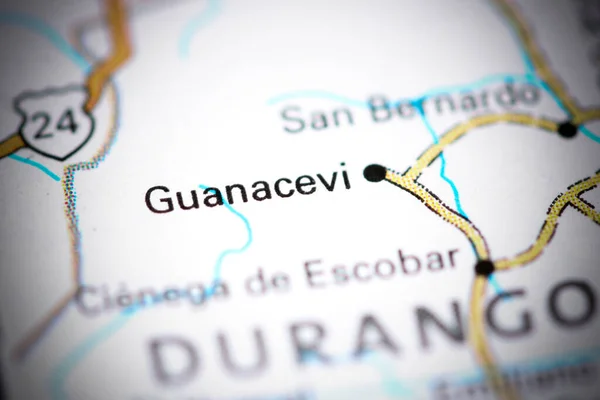 Guanacevi México Mapa — Foto de Stock