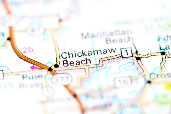 Chickamaw Beach Minnesota Usa Map — Stock Photo, Image