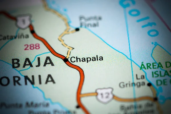 Chapala México Mapa — Foto de Stock