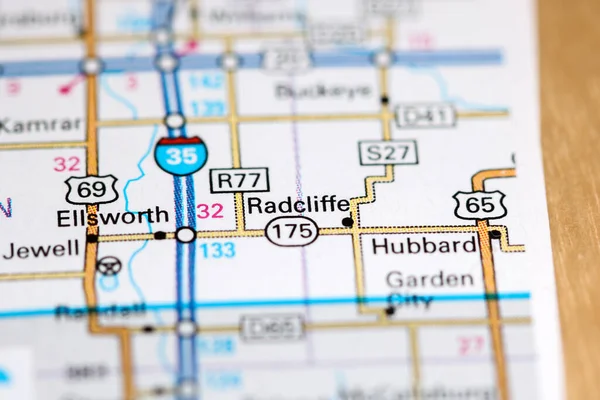 Radcliffe Iowa Usa Map — Stock Photo, Image