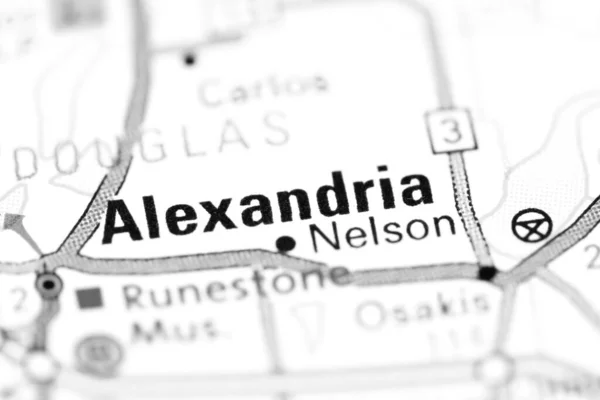 Alexandrië Minnesota Usa Een Kaart — Stockfoto