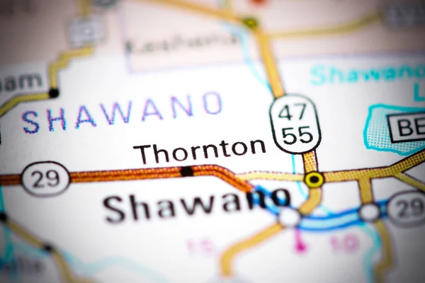 Thornton Wisconsin Usa Map — Stock Photo, Image