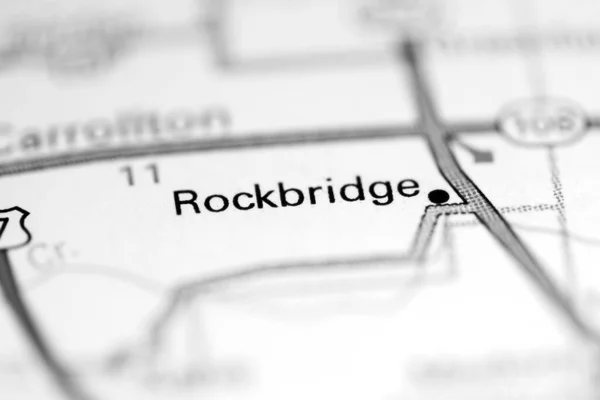 Rockbridge Illinois Eua Sobre Mapa Geografia — Fotografia de Stock