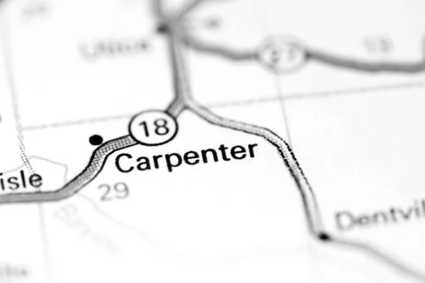 Carpintero Mississippi Eeuu Mapa — Foto de Stock