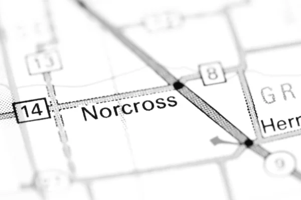 ノークロス ミネソタだ 地図上のアメリカ — ストック写真