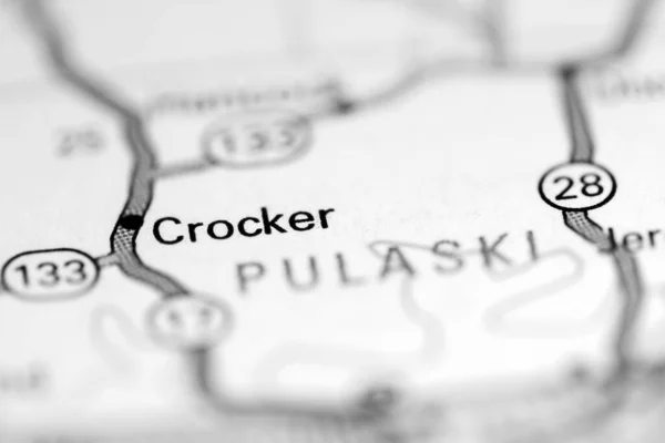 Crocker Misuri Eeuu Mapa Geográfico — Foto de Stock