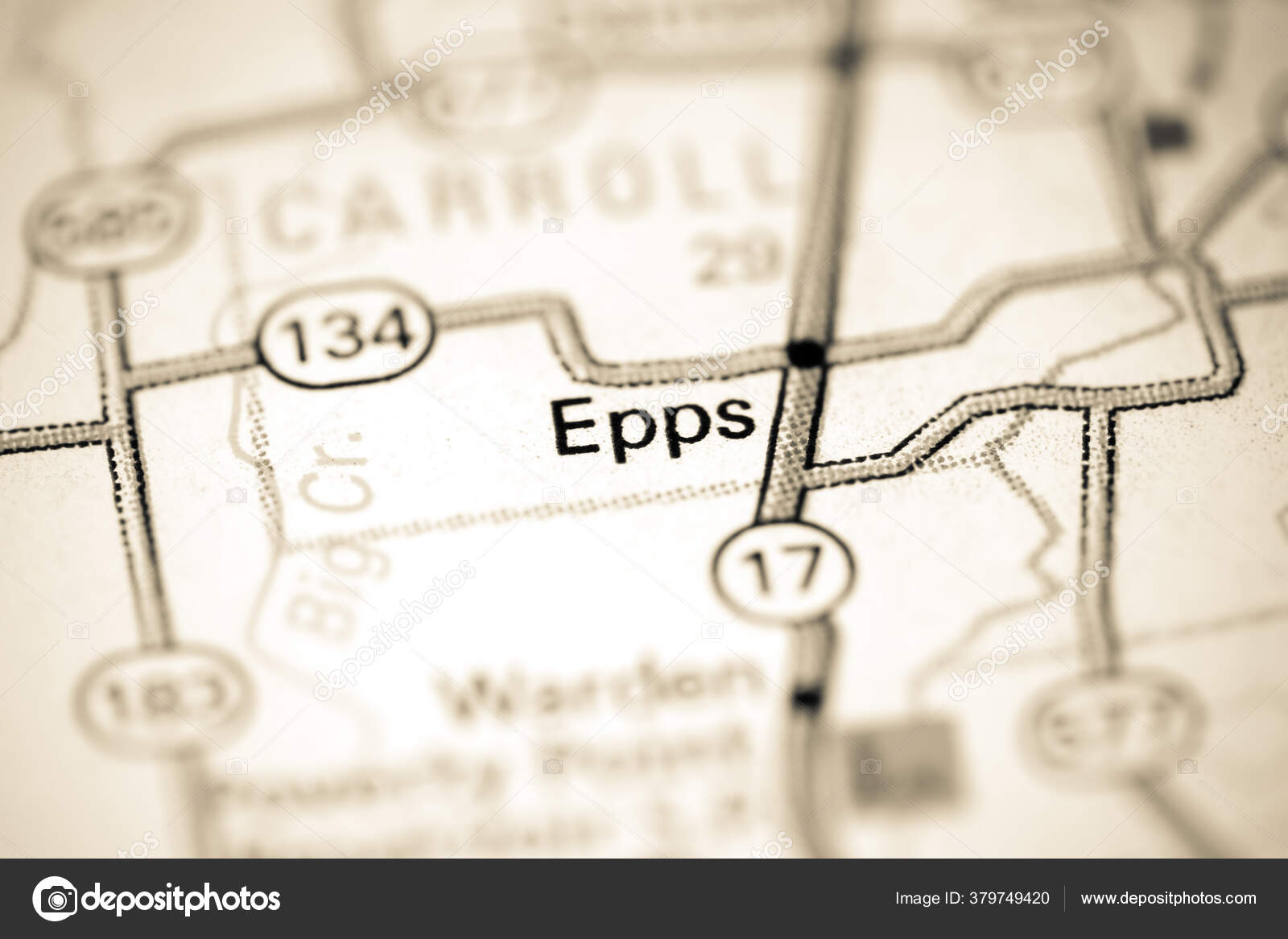 Epps Louisiana Usa Map — Stock Photo © aliceinwonderland2020 379749420