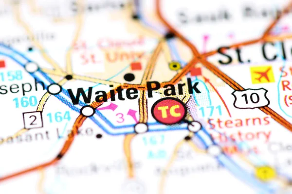 Waite Park. Minnesota. USA on a map
