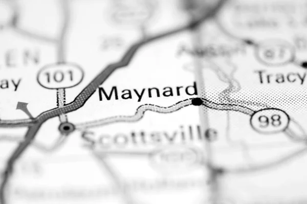 Maynard Kentucky Eua Sobre Mapa Geografia — Fotografia de Stock