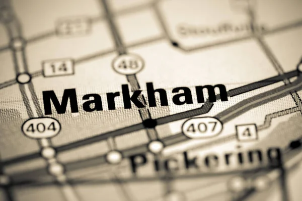Markham Kanada Karta — Stockfoto
