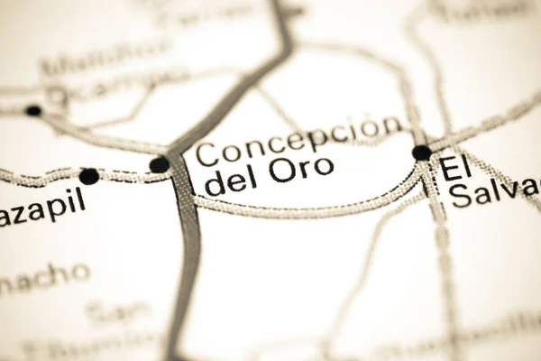 Concepcion Del Oro México Sobre Mapa — Fotografia de Stock