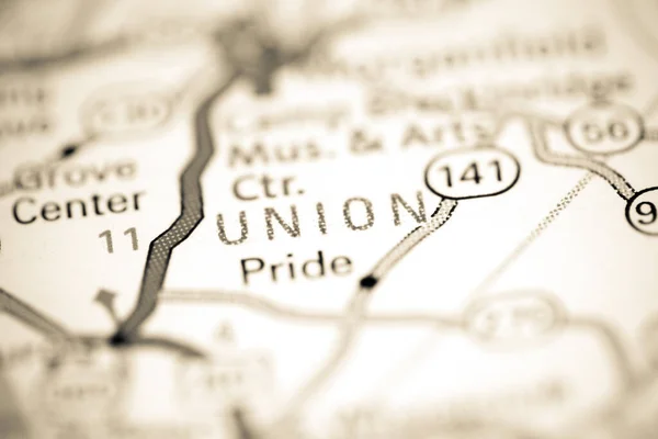 Unión Kentucky Eeuu Mapa Geográfico — Foto de Stock